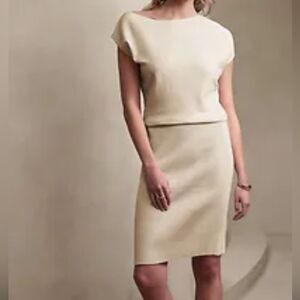 NWT Banana Republic Factory Boatneck Sweater Dress Sz S